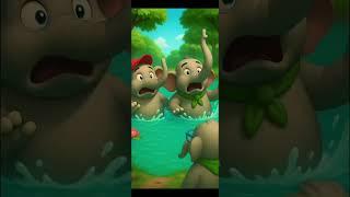 Tow Little Elephant | Nursery Rhymes And Songs #cartoon #nursurey #rhymes #shortvideo #abc