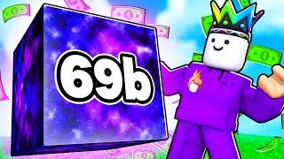 I MERGE BLOCKs 69 BILLION + 69 BILLION BLOCK On Roblox