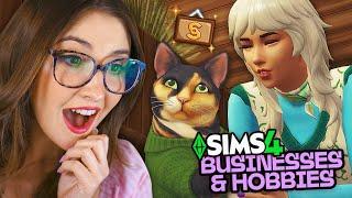 i made a CAT CAFE using the sims 4 businesses & hobbies