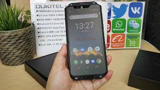 Review Unboxing Oukitel WP2 IP68 Rugged Phone 10000mAh 6.0 inch FHD+ 4GB RAM 64GB ROM