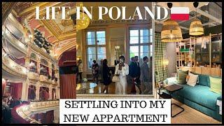 LIFE IN POLAND : SETTING INTO MY NEW APARTMENT | IKEA SHOPPING | FIRST TIME IN OPERA