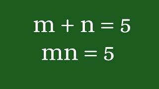 A Challenging Algebraic Problem