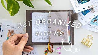 Get Organized With Me  Mini 5 Rings + Pocket Planner Refresh (ASMR)