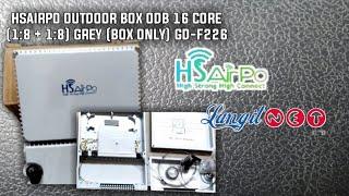 HSAIRPO OUTDOOR BOX ODB 16 CORE (1:8 + 1:8) GREY (BOX ONLY) GD-F226 (93208)