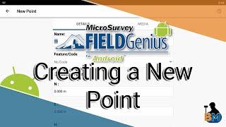 FieldGenius for Android: Creating a New Point | Bench Mark