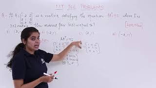 Class 12th – Matrices IIT JEE Problem Example-3 | Matrices | Tutorials Point