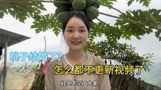 桃子結婚了？怎麼不更新視頻了她最近都做什麼呢。