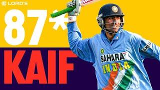 India Beat England With 3 Balls Remaining! | Every Ball Of Kaif's 87* At Lord's | 2002 Natwest Final