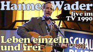 HANNES WADER: Leben einzeln und frei - LIVE 1990 - Fernsehauftritt in Talkshow