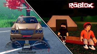 ARABA İLE GEZDİK KAMP YAPTIK!! Roblox Realistic Car Driving