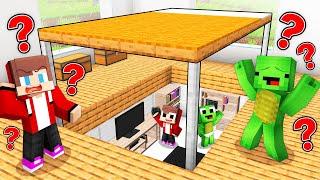 Baby Mikey and Baby JJ Built a SECRET BASE To Hide From Parents in Minecraft (Maizen)