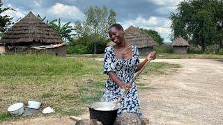 African Village Wife Cooking For The Husband #shortvideo