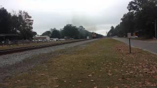 CSX NB Freight At Folkston w/a CSX ACe Leader!