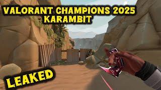 VCT Karambit melee  valorant new skin leaks