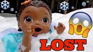 BABY ALIVE gets LOST in the SNOW! The Lilly and Mommy Show. The TOYTASTIC Sisters. FUNNY SKIT!