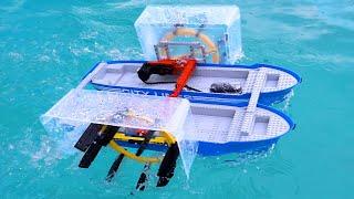 Making a Fast Lego Boat 2/3 - paddle wheel