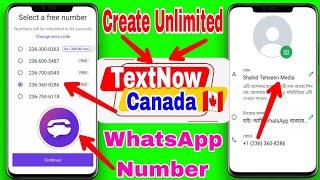 how to create textnow account in India / TextNow app signup problem & use WhatsApp international 