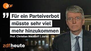 Was bräuchte es für ein AfD-Verbotsverfahren? Interview mit Staatsrechtler Waldhoff | ZDFheute live