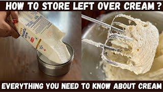 Storage, preparation of whipping cream & buttercream |Answering all your doubts |தமிழ்- English Subs