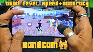  Best 3 Finger Hud Settings ️ Good Level+Speed+Accuracy Smooth Handcam Gameplay@NonstopGaming_