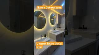 Modern ve Kullanışlı Banyo Dekorasyonu #interiordesign #banyodekorasyonu #tadilatdekorasyon #keşfet