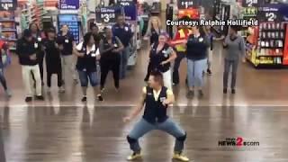 Walmart Employees ‘Roll It Back’ With EPIC Cupid Shuffle Dance!