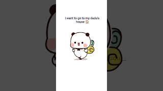 bubu Want to go dudu's house #dudububu #cute #bubuanddudu #gomapeachu #shorts #youtubeshorts