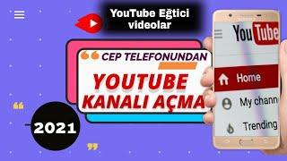 Telefondan YouTube kanalı nasıl AÇILIR.