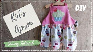 How to Sew a Kid's Apron (SEWING TUTORIAL)