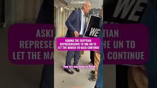 CODEPINK NYC Tells Egyptian UN Mission: LET THE MARCH TO GAZA CONTINUE!
