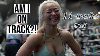 11 weeks out ! Training glutes & hammies! IFBB bikini pro VLOGS