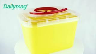 How to use Dailymag DMS-F05A 5L medical sharps container