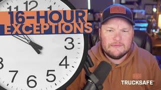 DOT 16 hour exceptions