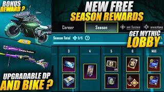 A7 Royal Pass Maxed |Upgradable DP & Bike where? | New Season Free Rewards |PUBGM