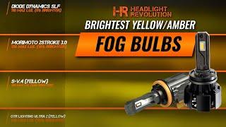 The Ultimate Yellow LED Bulb Shootout, Find Out How the Best Bulbs Preform | Headlight Revolution