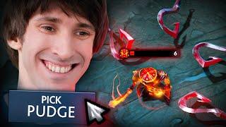 Dendi picked Pudge to survive in DPC 