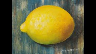 How to Paint a Lemon - Acrylic Painting LIVE Tutorial