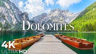 Dolomites Italy 4K • Scenic Relaxation Film with Peaceful Relaxing Music and Nature Video Ultra HD