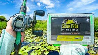 Fishing A $25 Build-Your-Own Topwater Frog Kit (Crazy Blowups)