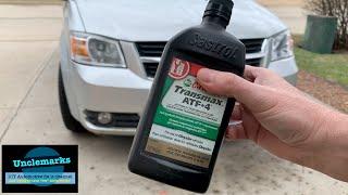 How to check transmission fluid level Grand Caravan 08-2020 VW Routan (EP 165) 62TE Trans dip stick