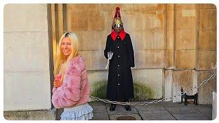 This Royal Guard Did Something AMAZING When Tourist Got Too Close at Horse Guards!