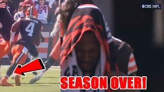 Browns fans BOO Deshaun Watson! Then TEARS ACHILLES and CRIES LIKE A BABY ending DISASTROUS SEASON!