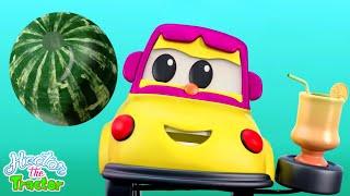 Learn Fruits with Hector the Tractor + Kids Educational Videos, Nursery Rhymes and Poems