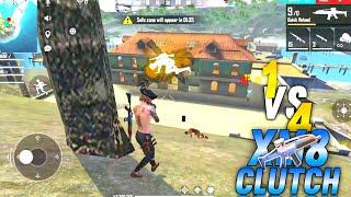 1VS4 XM8 CLUTCH CLIP FREE FIRE RANKED MATCH WITH RMK WORLD GAMING