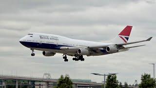 British Airways Boeing 747-436 G-CIVB Negus Retro Livery arrival at London Heathrow Airport LHR EGLL