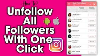 How to Unfollow Everyone on Instagram At Once - Android/iphone - Unfollow All friends at Once
