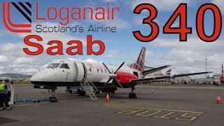 Loganair Saab 340 VFR Flight | Glasgow - Islay - Glasgow