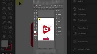 Modern Logo Design in Adobe Illustrator Tutorials #shorts #illustrator #trending