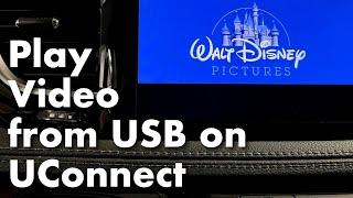 UConnect Play Videos from USB Drive in Chrysler Jeep Dodge Ram | UConnect 8.4 Tutorial and Tips