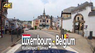 Luxembourg to Belgium • Driving from Weiswampach/Wäisswampech  to Banneux 